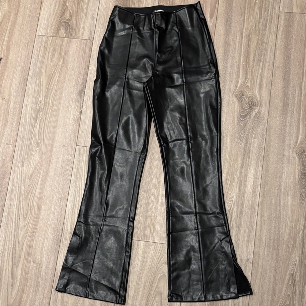 Abercrombie & Fitch Black Vegan Leather Pants
